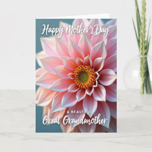 Striped Pink Petal Flower Card