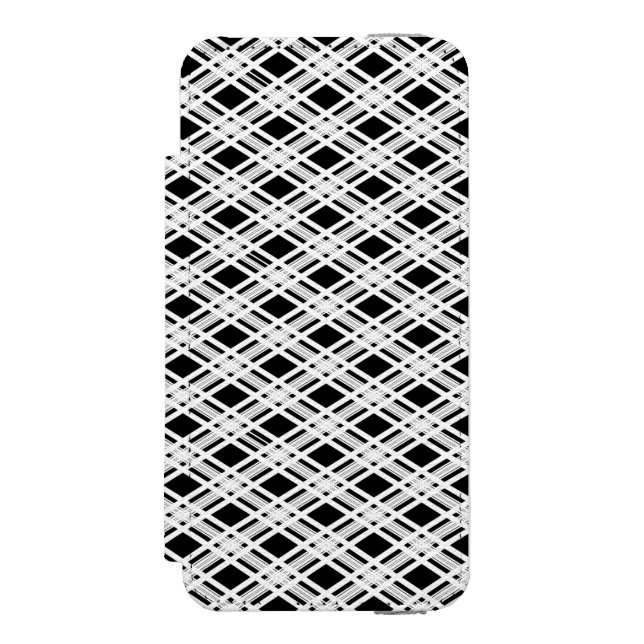 Striped Plaid Pattern Incipio iPhone Wallet Case (Folio Front)