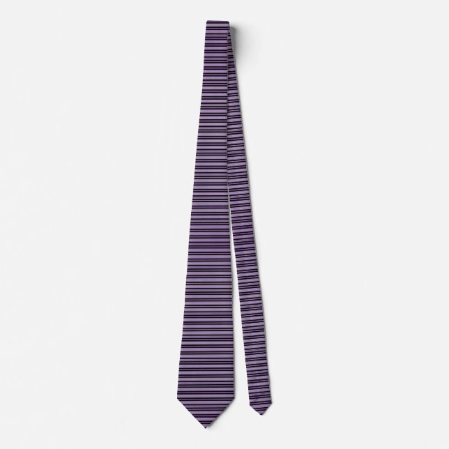 Striped purple tie (Front)
