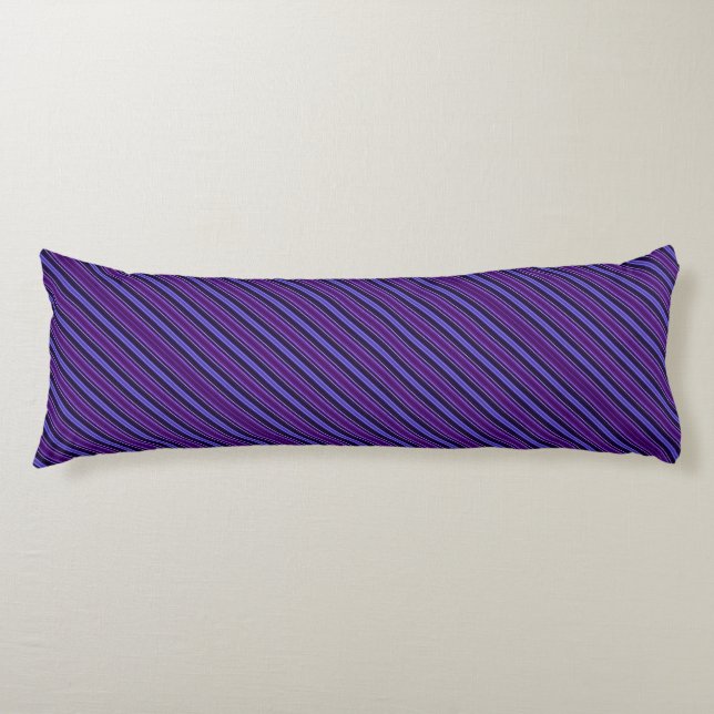 Striped Purples Body Cushion (Front)