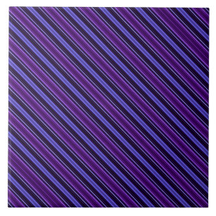 Striped Purples Ceramic Tile