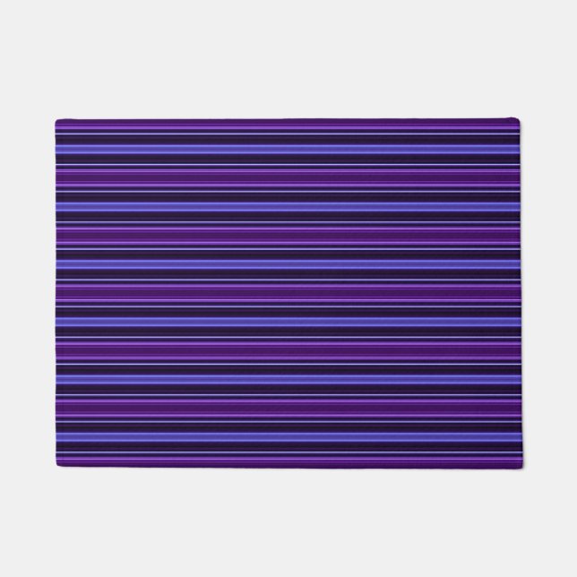 Striped Purples Doormat (Front)