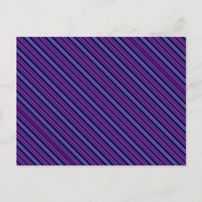Striped Purples Postcard (Front)