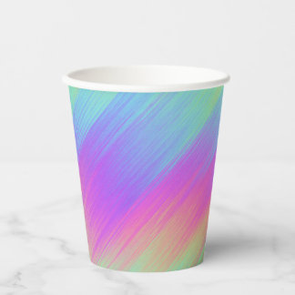striped rainbow blend : paper cups