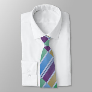 Striped Rainbow Coloured Tie