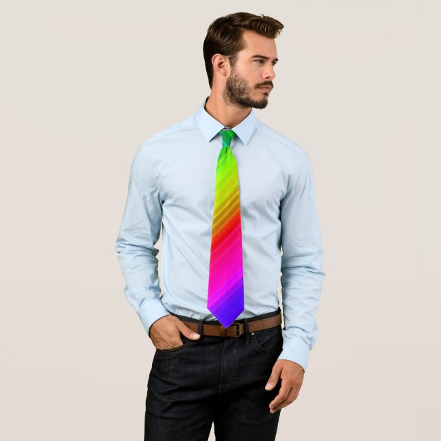 Striped rainbow tie (In Situ)