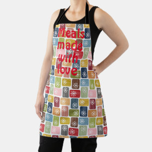 Striped Rectangles Apron