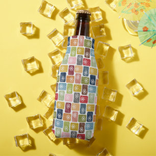 Striped Rectangles Bottle Cooler