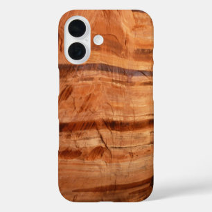 Striped Rock of Double Arch Alcove II at Zion iPhone 16 Case