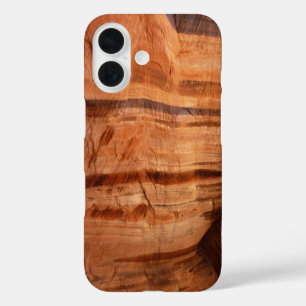 Striped Rock of Double Arch Alcove II at Zion iPhone 16 Case