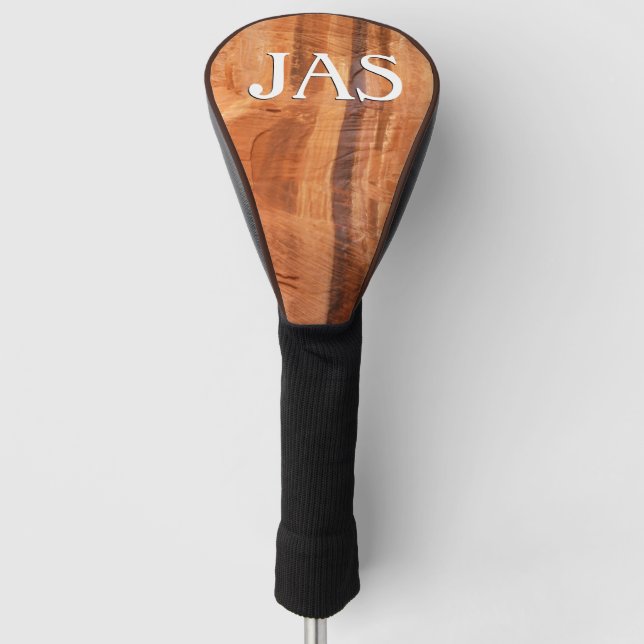 Striped Rock of Double Arch Alcove II at Zion Golf Head Cover (Front)