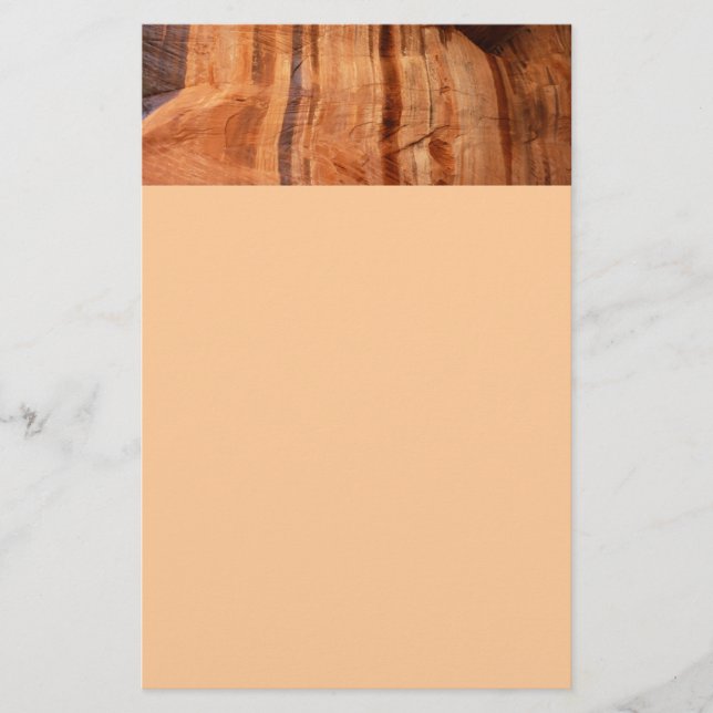 Striped Rock of Double Arch Alcove II at Zion Stationery (Front)