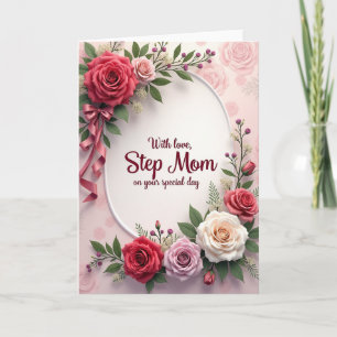 Striped Rose Garden Greeting Card