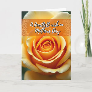 Striped Rose Heartfelt Wish Card