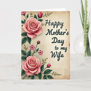 Striped Rose Sentiment Card