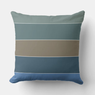 Striped Sand and Surf Colours of Barbados Cushion