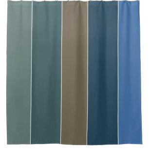 Striped Sand and Surf Colours of Barbados Shower Curtain