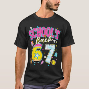Striped school back 67 six seven back to school T-Shirt