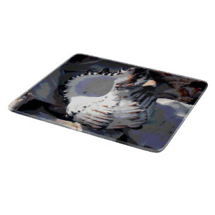 Striped Sea Shell Cutting Board