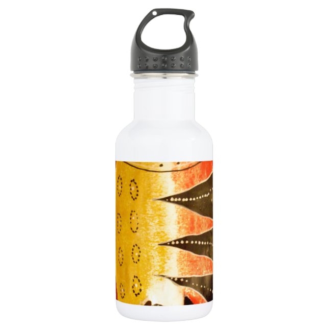 Striped Sensation Tiger Barb Fish Art Print 532 Ml Water Bottle (Front)