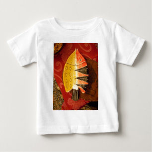 Striped Sensation Tiger Barb Fish Art Print Baby T-Shirt