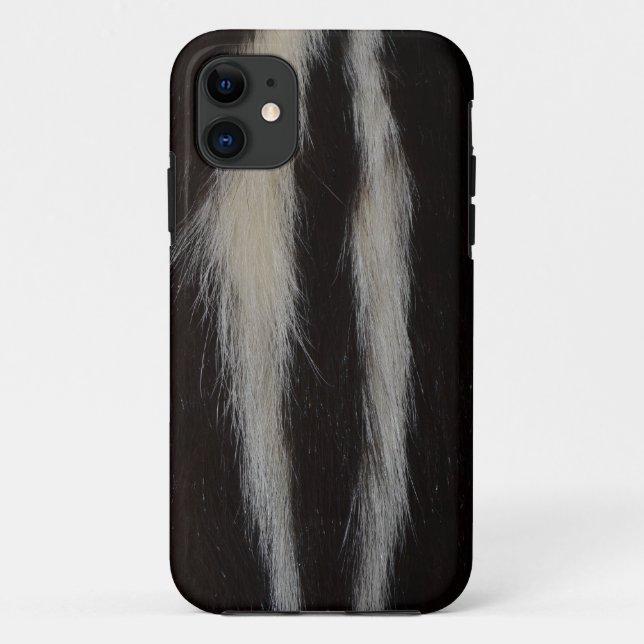 Striped Skunk Fur Case-Mate iPhone Case (Back)