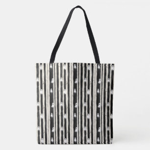 Striped Spirits – A Parade of Ghostly Whimsy Tote Bag