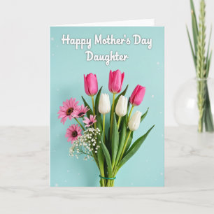 Striped Spring Blossom Fancy Card