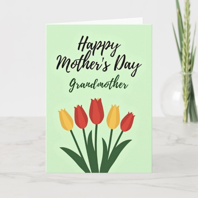 Striped Springtime Card (Front)