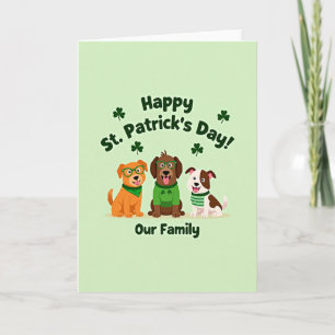 Striped Sweater Dogs Card