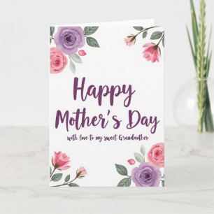 Striped Sweet Grandmother Card
