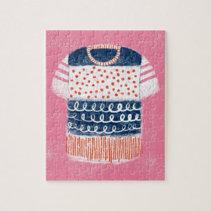 Striped T-shirt Jigsaw Puzzle