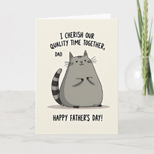 Striped Tail Fathers Day Love Card