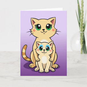 Striped Tail Feline Card