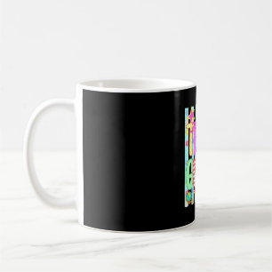 Striped teacher preppy 3rd third grade back to coffee mug