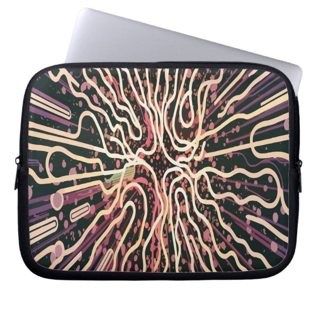 Striped texture laptop sleeve (Front)