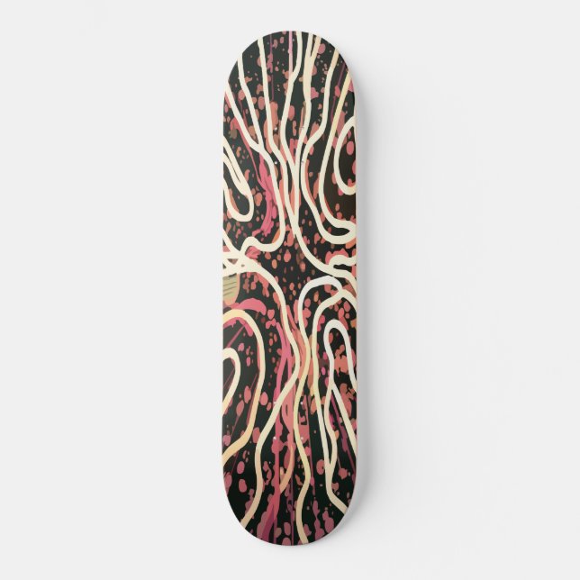 Striped texture skateboard (Front)