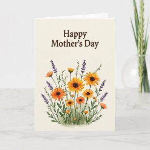 Striped Thank You Message Card