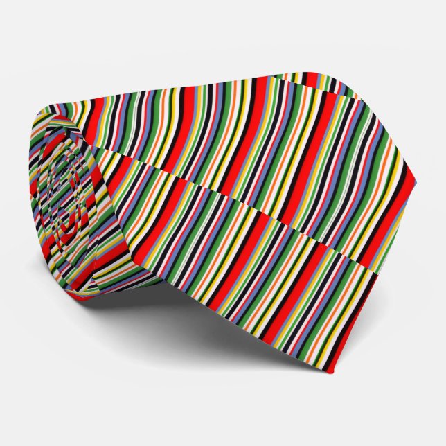 Striped Tie (Rolled)