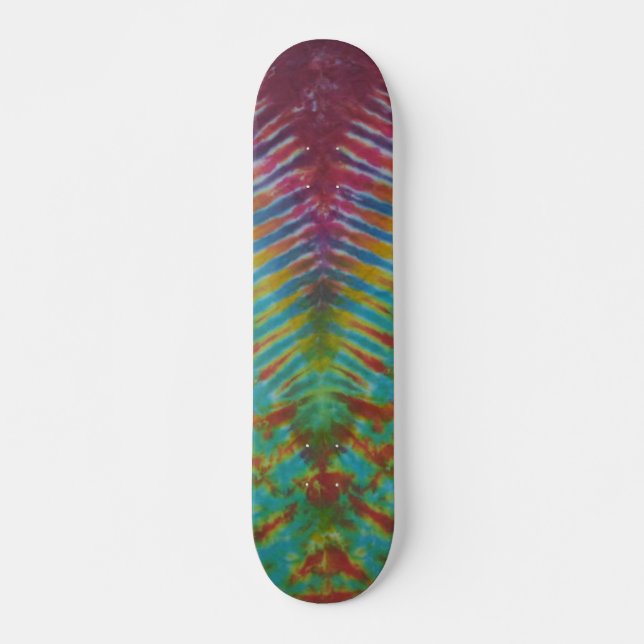 Striped Tie Dye Skateboard (Front)