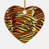 Striped Tiger Fur Print Pattern Personalised