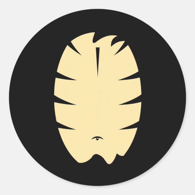 Striped Tiger Halloween Costume Party Diy Animal C Classic Round Sticker (Front)