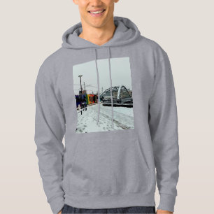 Striped tram hoodie