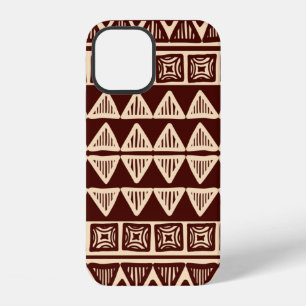 Striped tribal ornamental pattern iPhone 12 case