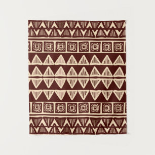 Striped tribal ornamental pattern tapestry
