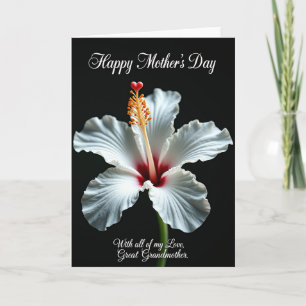 Striped Tropical Bloom Love Card