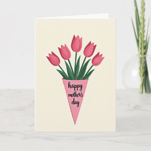 Striped Tulip Mothers Day Gift Card