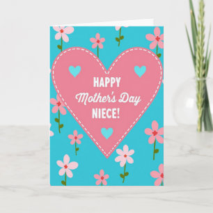 Striped Turquoise Affection Card