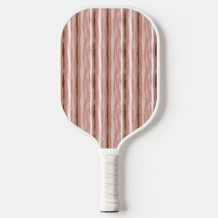 Striped Vertically Gold Glitter Pink  Pickleball Paddle