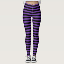 Striped Violet and Black Halloween Wicked Witch
